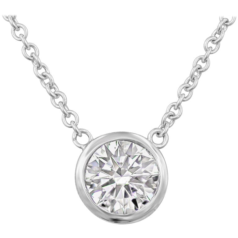 Diamond Bezel Set Necklace