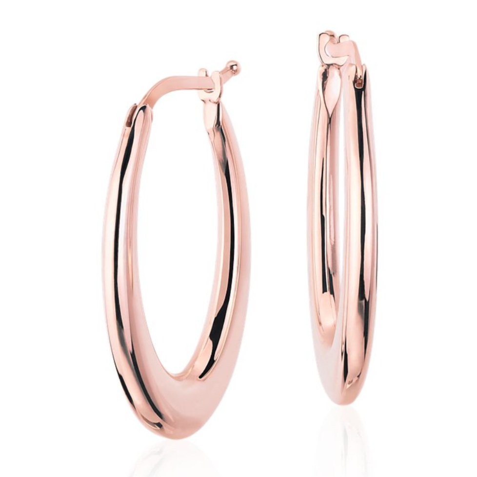 Oval Hoop Earrings