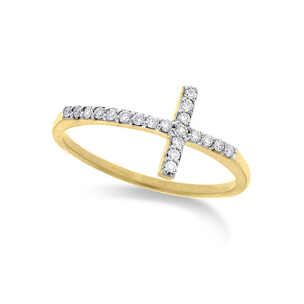 Diamond Cross Ring