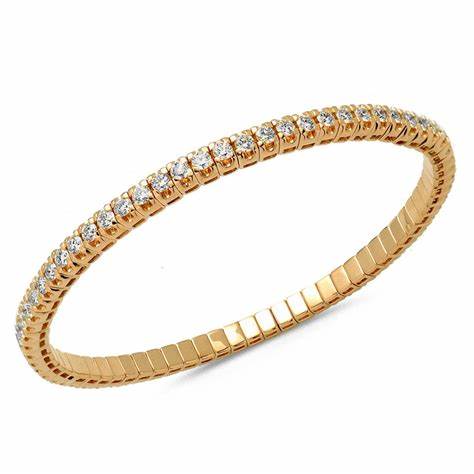14KT Gold Oval Center Diamond Colette Tennis Bracelet