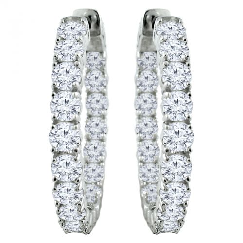 Diamond Hoop Earrings