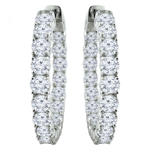 Diamond Hoop Earrings