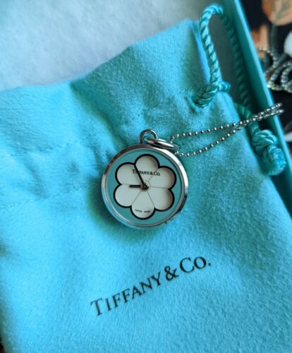 Preowned Tiffany & Co. Blossom Watch Pendant Necklace