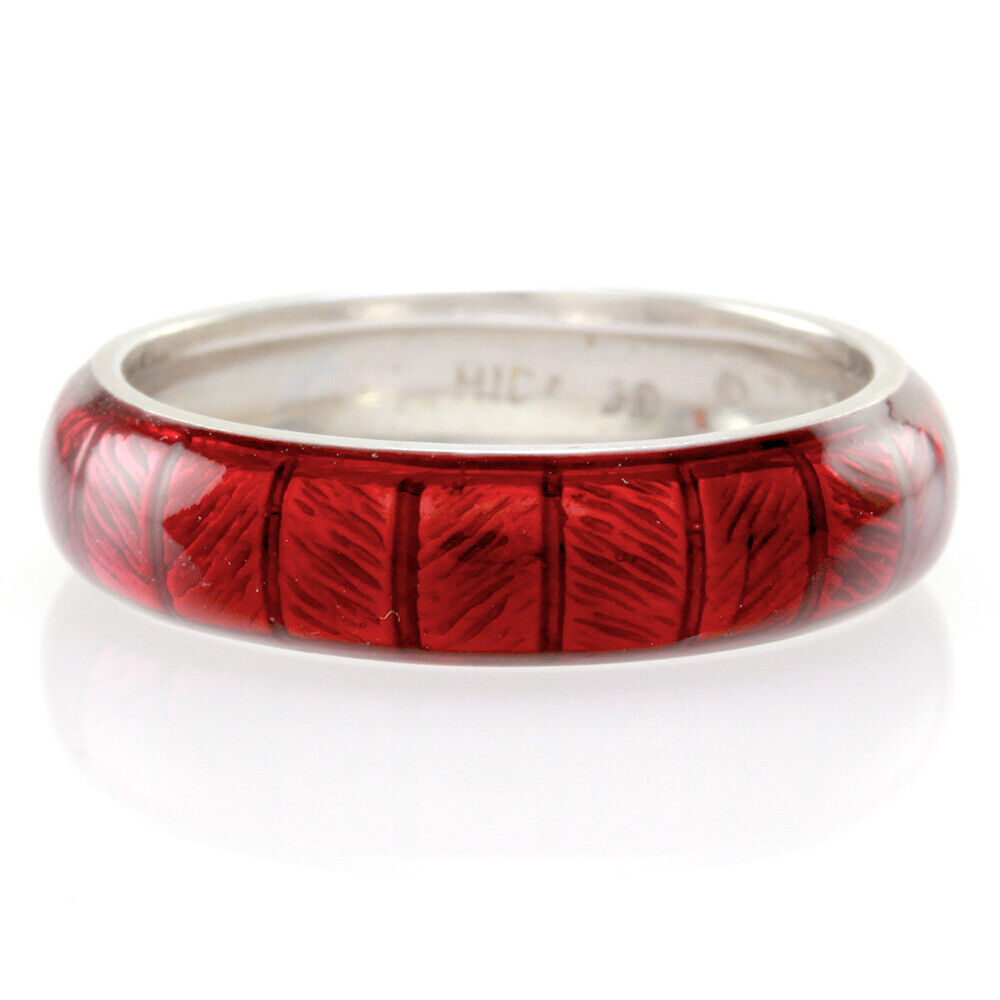 Pre Owned Hidalgo Red Enamel Ring