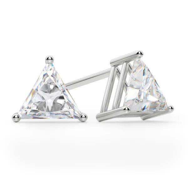 Trillion Cut Diamond Studs