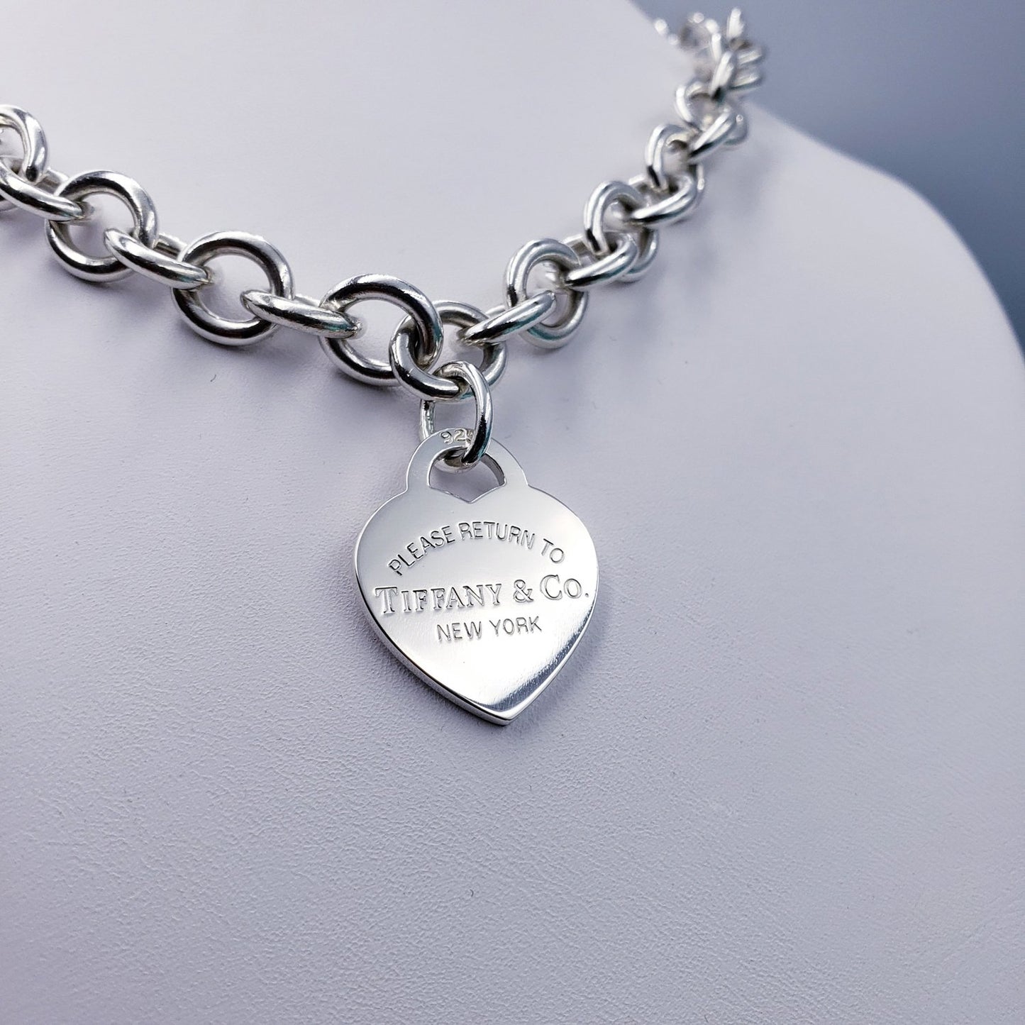 Vintage Tiffany & Co. Heart Charm Necklace