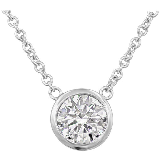 Diamond Bezel Set Necklace