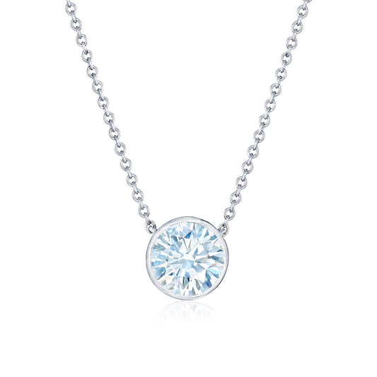 Diamond Bezel Set Necklace