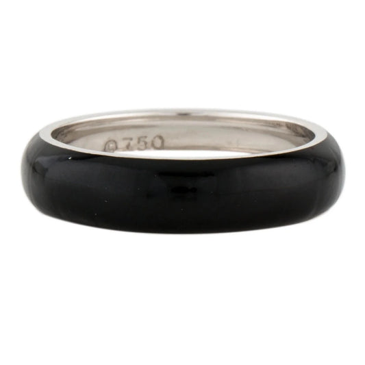 Pre-Owned Hidalgo Black Enamel Ring