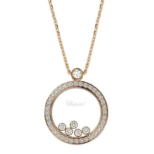 Preowned Chopard Happy Diamond Necklace