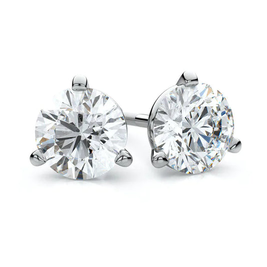 Diamond Round Studs