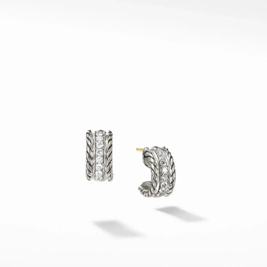 Preowned David Yurman Huggie Hoop Earrings